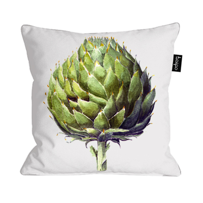 Vegetable Patch series cushion: Arthur the artichoke