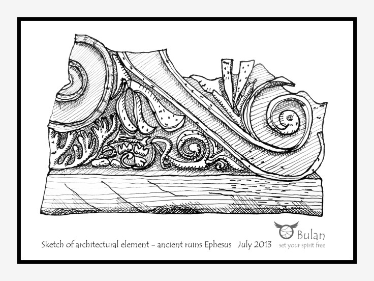 Sketch of architectural element 