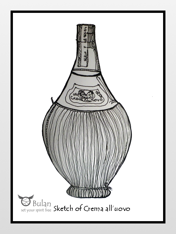 Sketch of crema all uovo