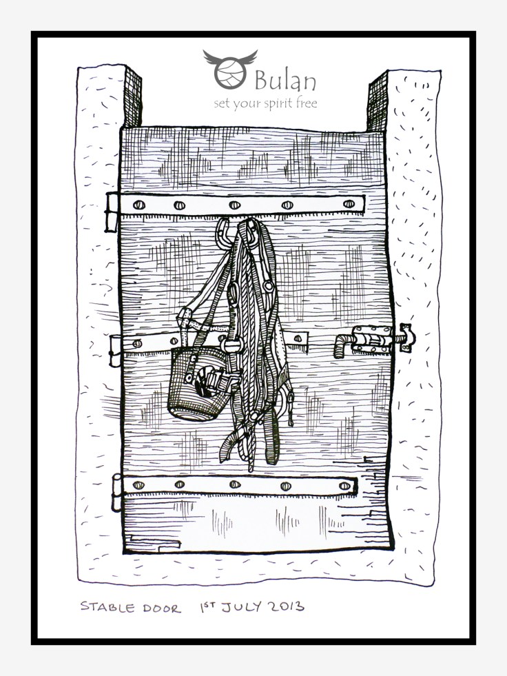 Sketch of stable door