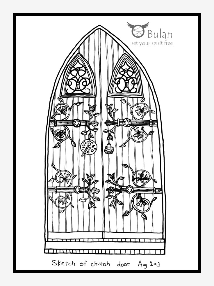 Sketch of Church Door