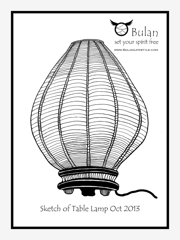 Vietnamese "onion" table lamp