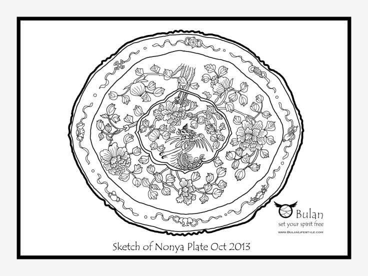 Antique Nonya plate