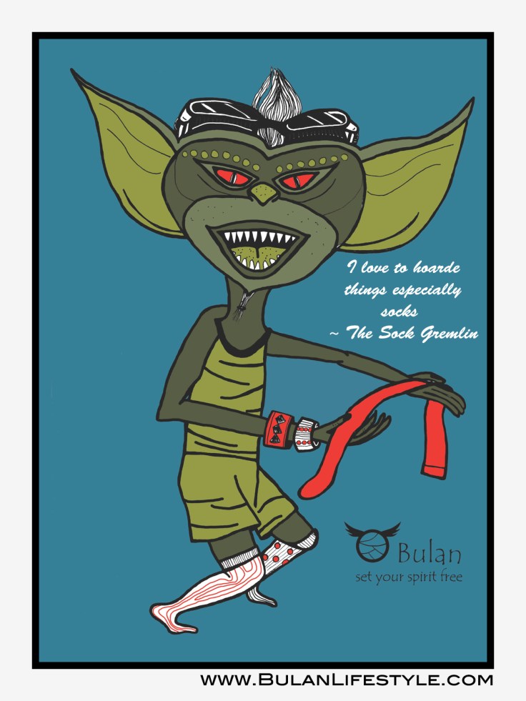 Sock Gremlin in colour