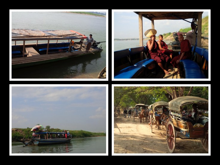 Inwa boat and Horse cart