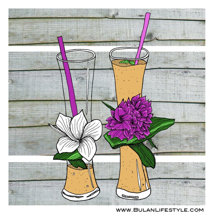 Tropical fruit shakes