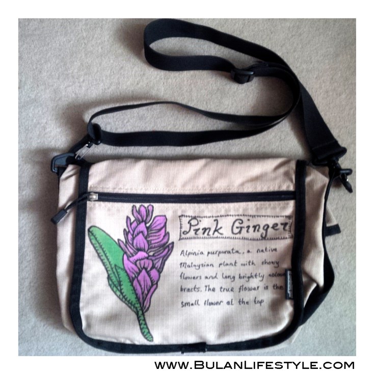 DIY Pink Ginger art bag