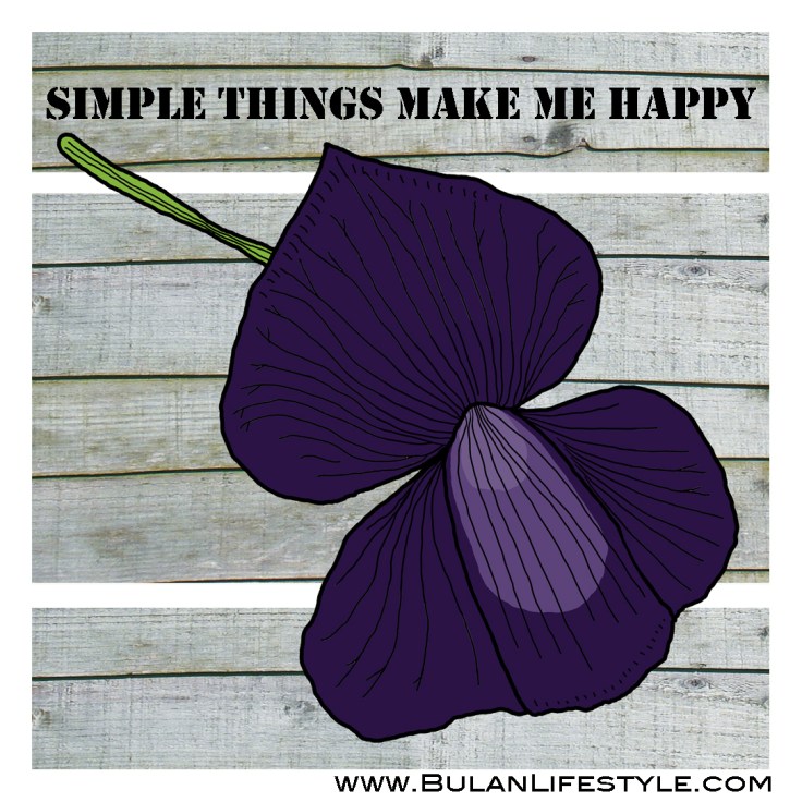 Simple things make me happy