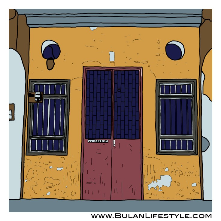 Old Penang door