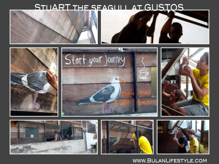 stewART the seagull street art at Gusto Hillside, Penang