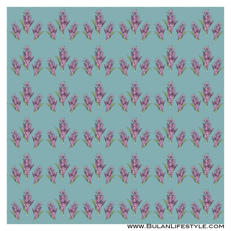 pink ginger pattern