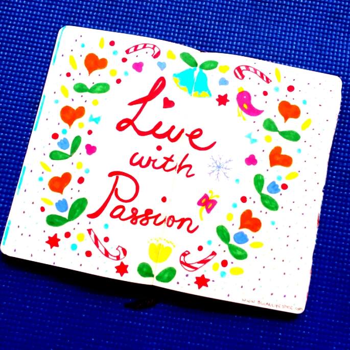 live with passion typography