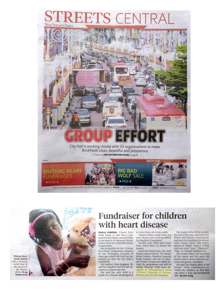 NST bintang the bear helps raise funds for kids