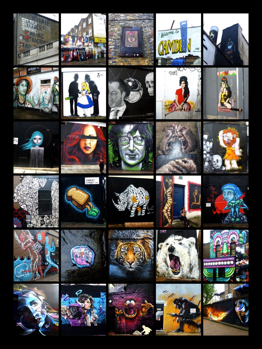 Camden town street art, London