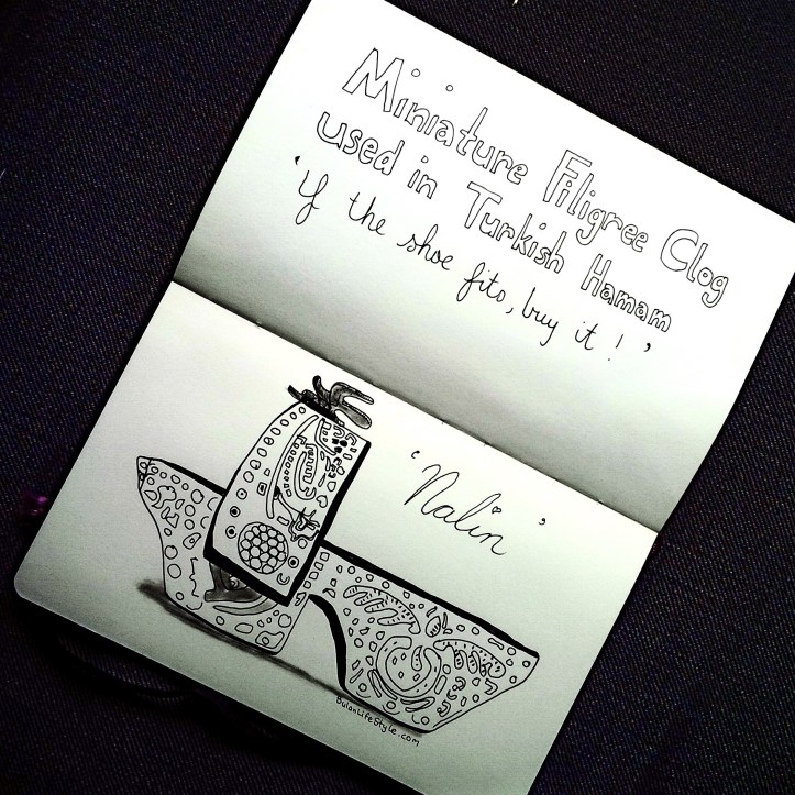 Antique Turkish Hamam clogs