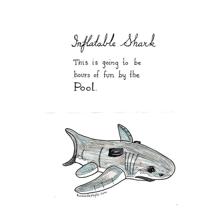 Inflatable shark Lilo